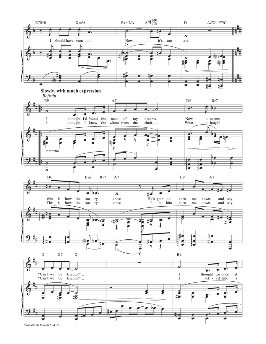 Can't We Be Friends (from The Little Show) Piano, Vocal scores gallery preview page 2