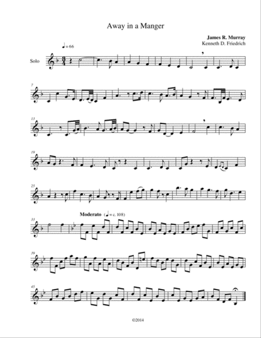 60 Christmas Hymns for the Solo Performer Trumpet Solo scores gallery preview page 6