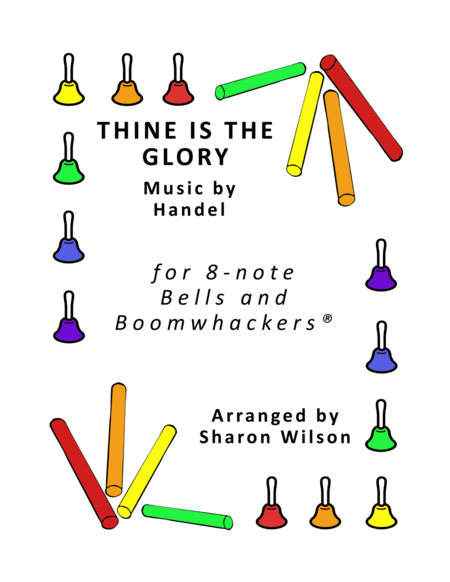 Thine Is the Glory for 8-note Bells and Boomwhackers® (with Black and White Notes) image number null