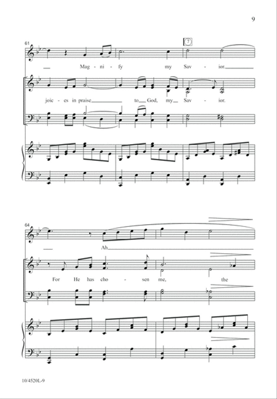 Song of Mary 4-Part scores gallery preview page 10