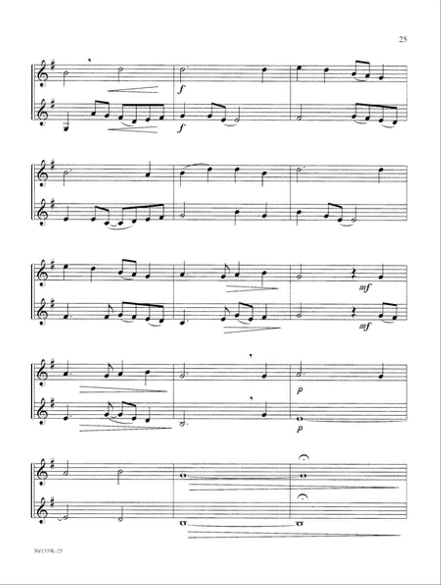 Hymns & Spirituals - Clarinet Clarinet Duet scores gallery preview page 10
