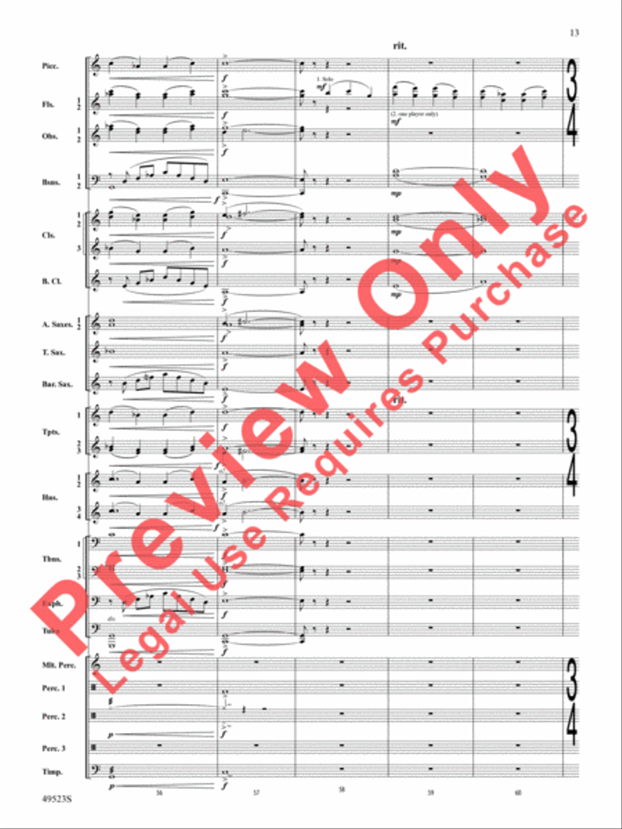 Life Eternal Concert Band scores gallery preview page 14