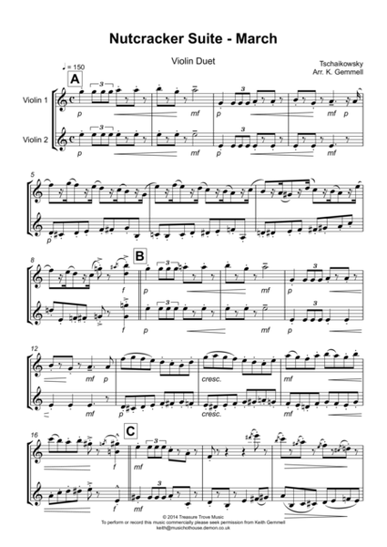 Nutcracker Suite - March: Violin Duet image number null
