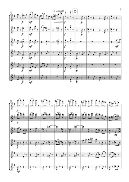 "The Mischievous Elves" For Flute Choir (6 C Flutes) image number null