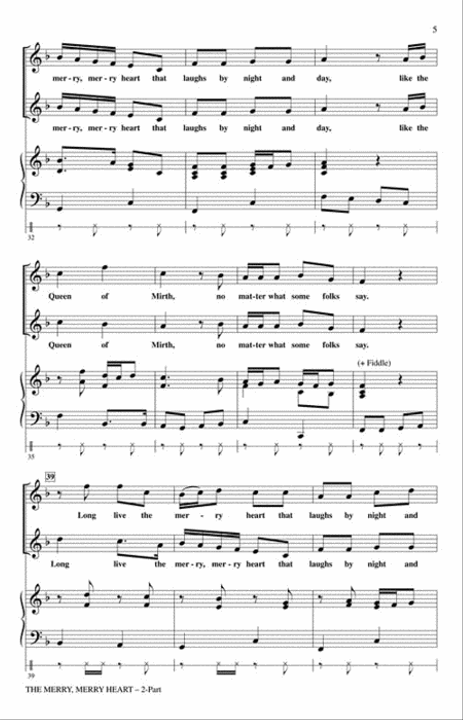 The Merry, Merry Heart (Some Folks) 2-Part scores gallery preview page 3