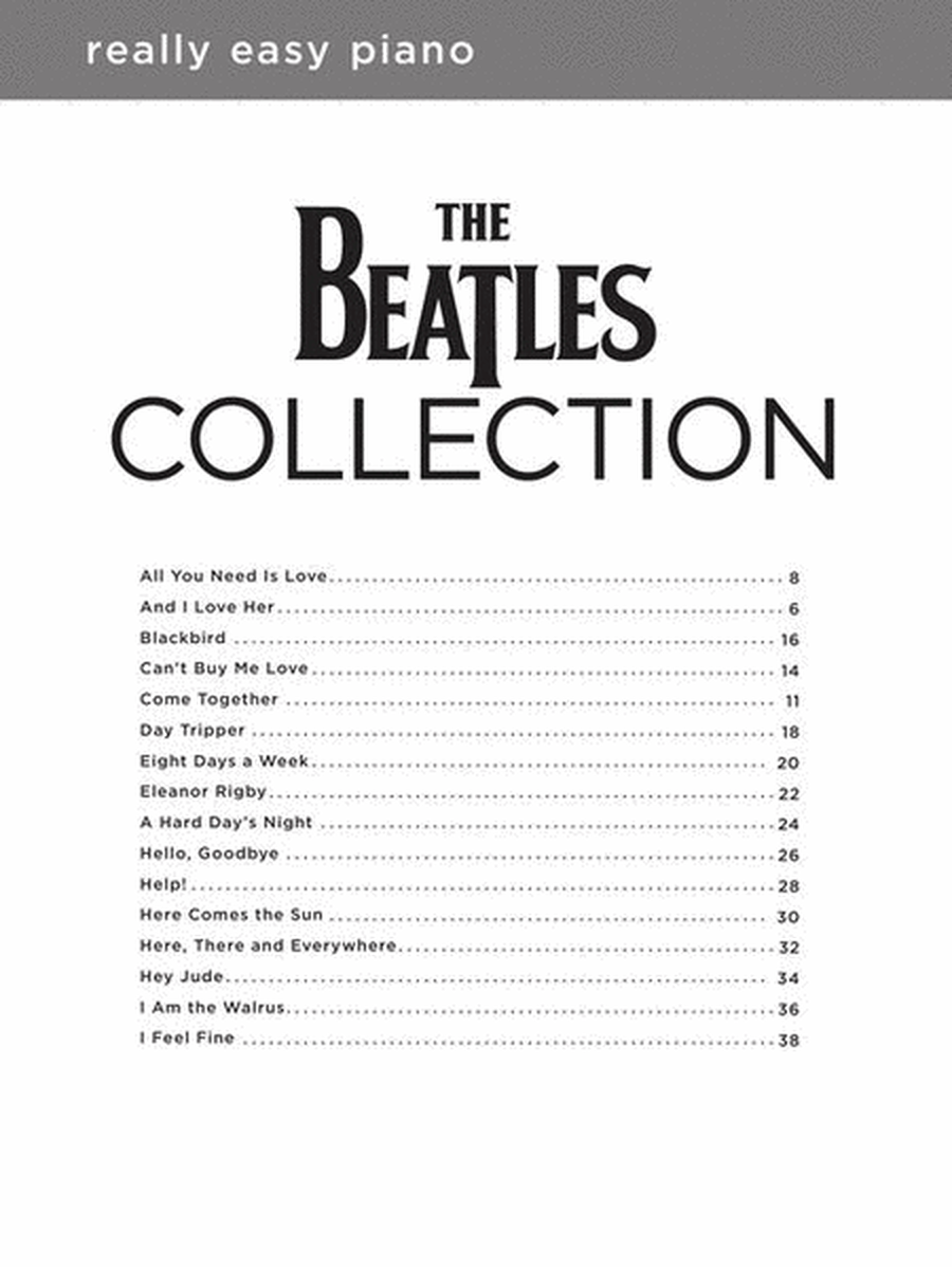The Beatles Collection – Really Easy Piano