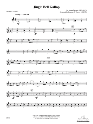 Jingle Bell Gallop: 1st B-flat Clarinet