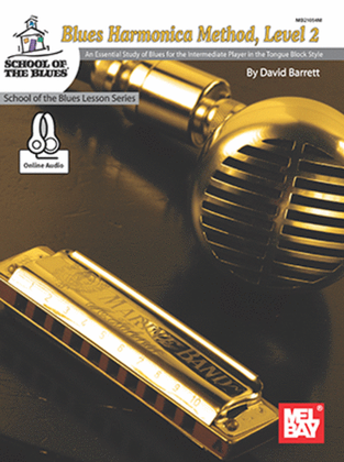 Book cover for Blues Harmonica Method, Level 2