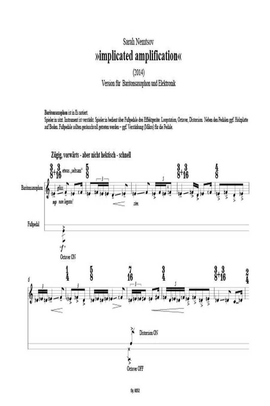 implicated amplification implicated amplification Saxophone scores gallery preview page 2