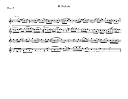 Durch Adam's Fall ist ganz verderbt, II. Prelude, by J.S. Bach, arranged for Flute Choir (3 Flutes ( image number null