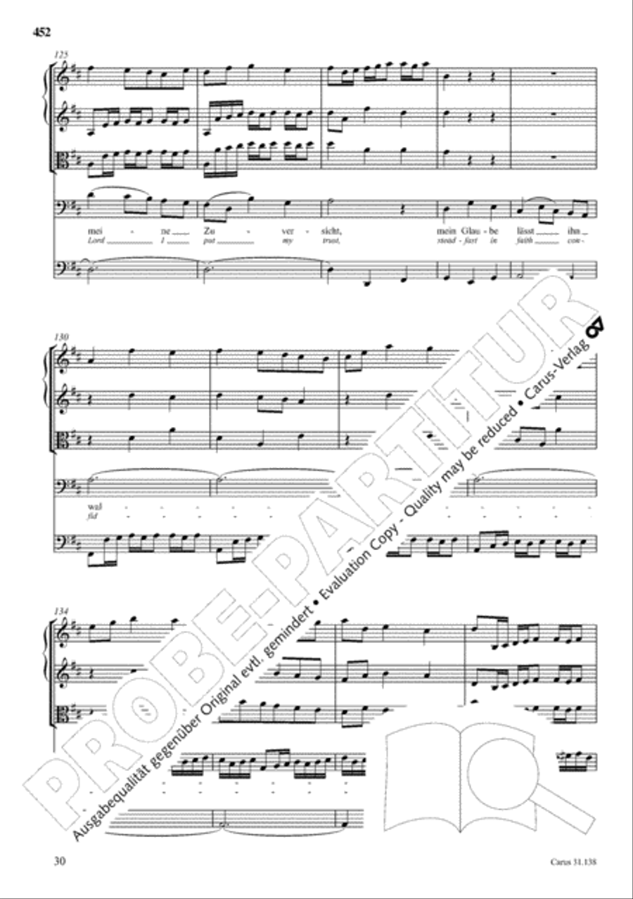 The Complete Sacred Vocal Works (Das geistliche Vokalwerk) Voice scores gallery preview page 453