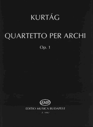Book cover for String Quartet, Op. 1