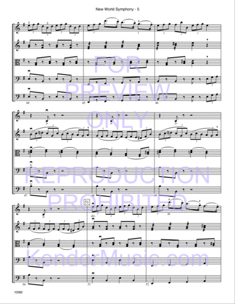 A New World---Movement Three: Keyboard/Synthesizer: Keyboard