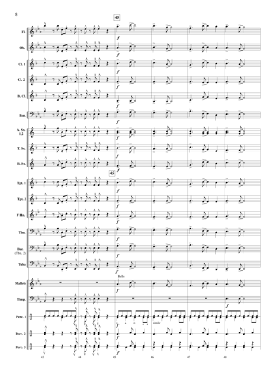 Santa Visits the Caribbean Concert Band scores gallery preview page 9