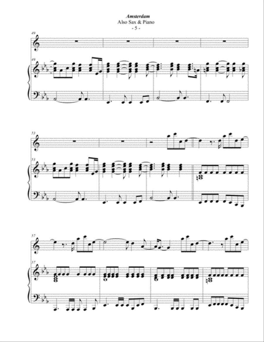 Amsterdam Alto Saxophone scores gallery preview page 5