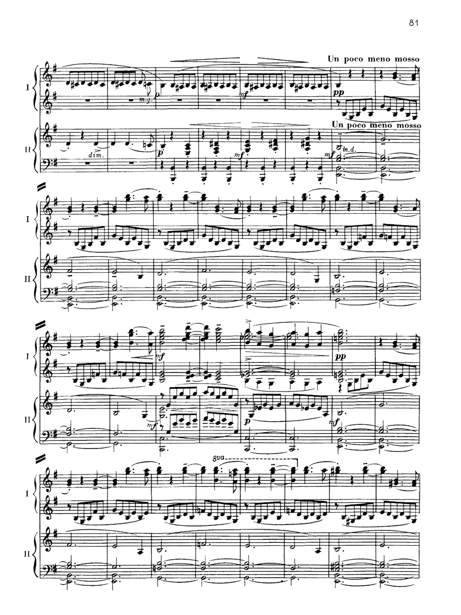 Suite No. 2, Opus 17 - II. Valse - Piano Duo (2 Pianos, 4 Hands) Piano Duet scores gallery preview page 3
