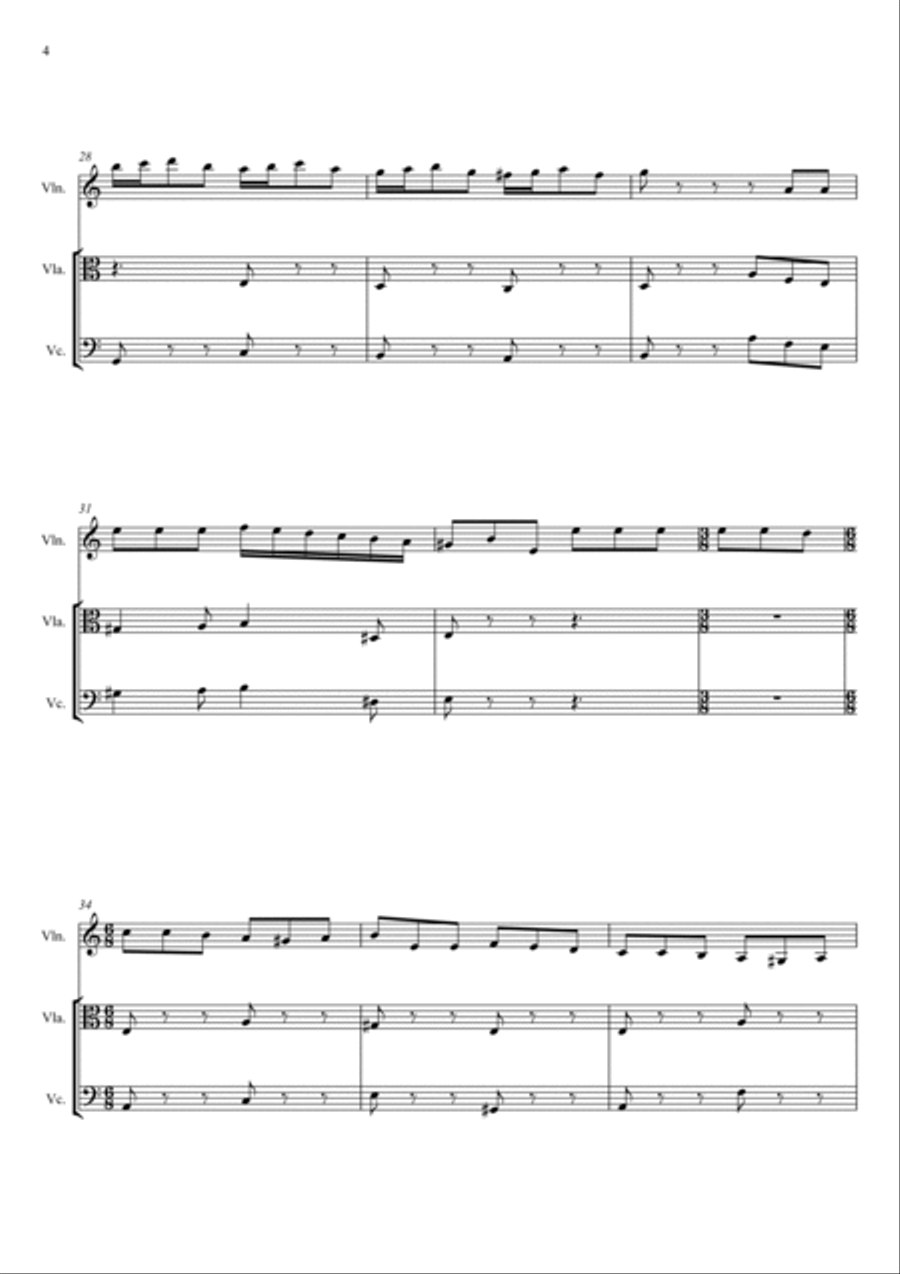 LA CAMPANELLA String Trio scores gallery preview page 4