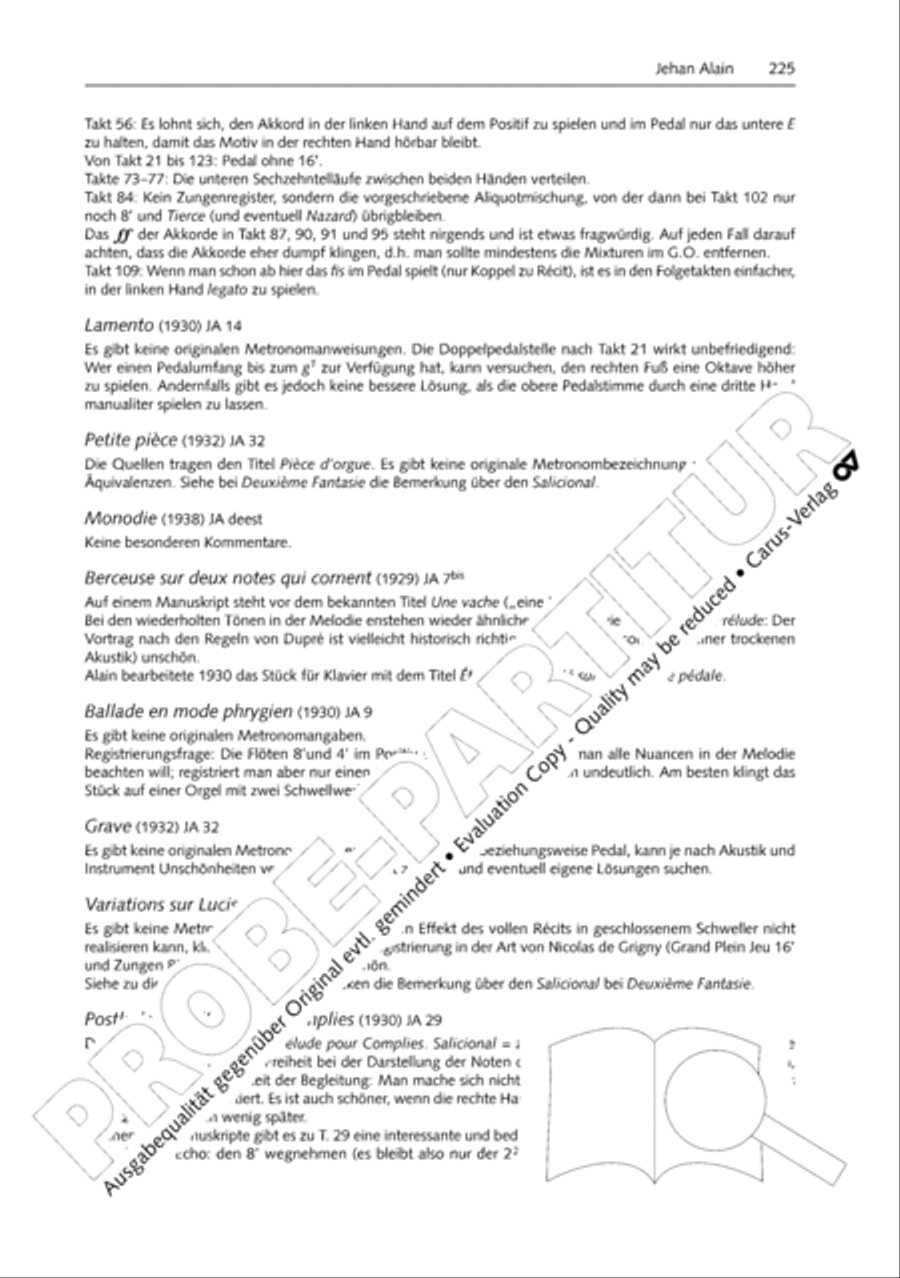 Orgelschule zur historischen Auffuhrungspraxis Organ Solo scores gallery preview page 226