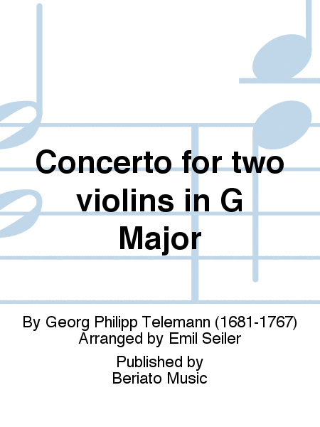 Konzert Für 2 Violetten G-Dur