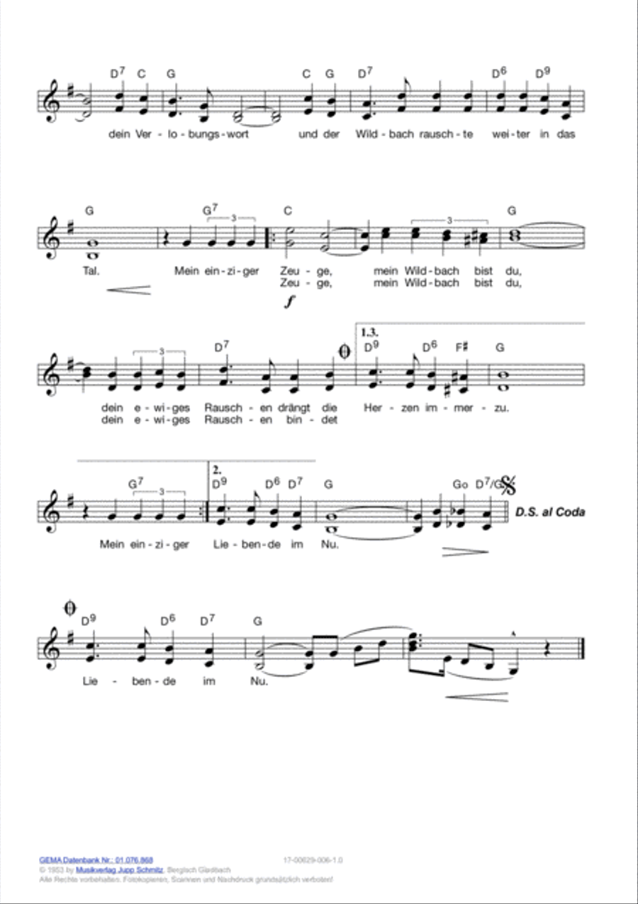 Wo der Wildbach rauscht Wo der Wildbach rauscht Voice scores gallery preview page 5