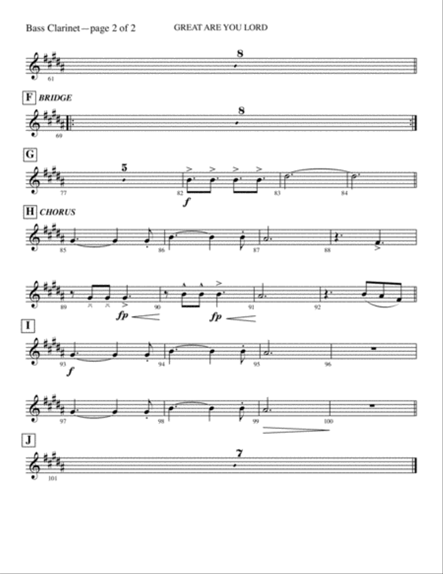 Great Are You Lord Great Are You Lord 4-Part scores gallery preview page 2
