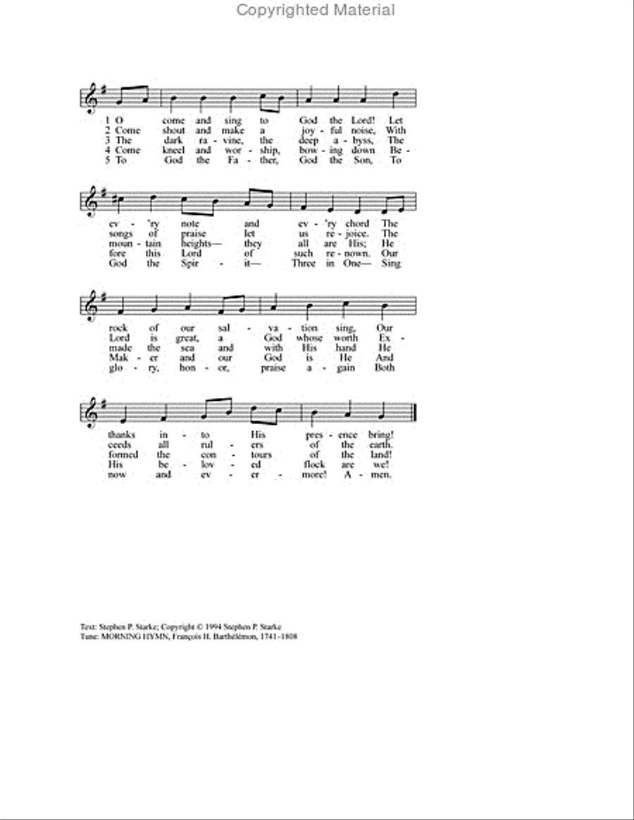 O Sing of Christ: The Hymns of Stephen P. Starke, Volume 1 Hymn Anthems scores gallery preview page 16