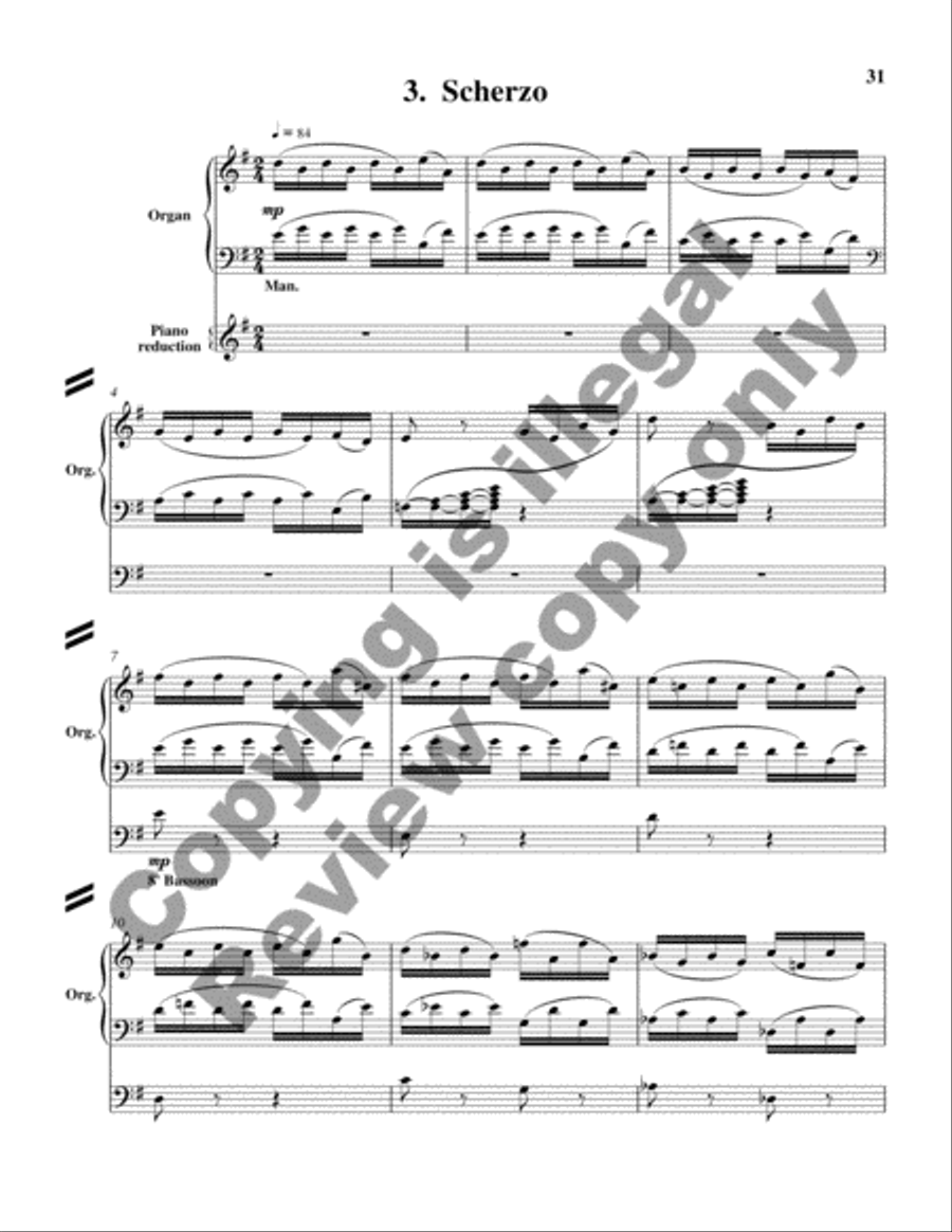 Concerto in C Major (Additional Full Score) Organ scores gallery preview page 9