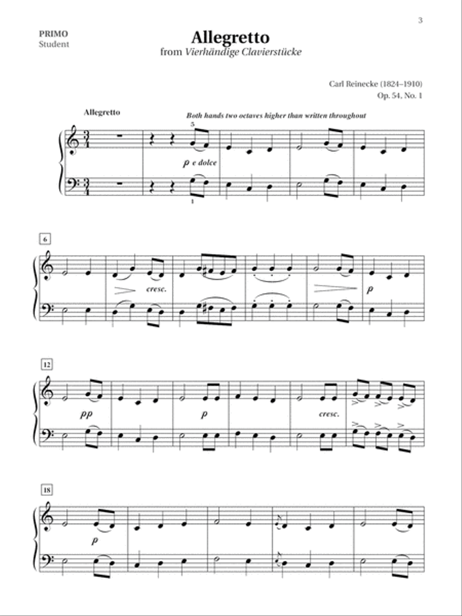 Easy Classical Piano Duets for Teacher and Student, Book 3 Small Ensemble scores gallery preview page 11