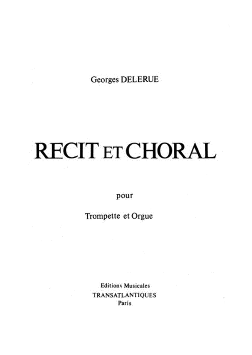 Recit Et Choral