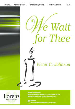 Book cover for We Wait for Thee