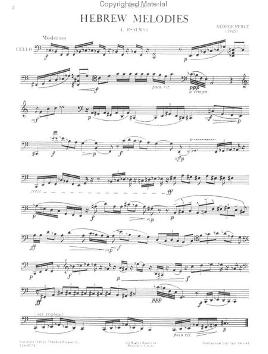 Hebrew Melodies Chamber Music scores gallery preview page 2