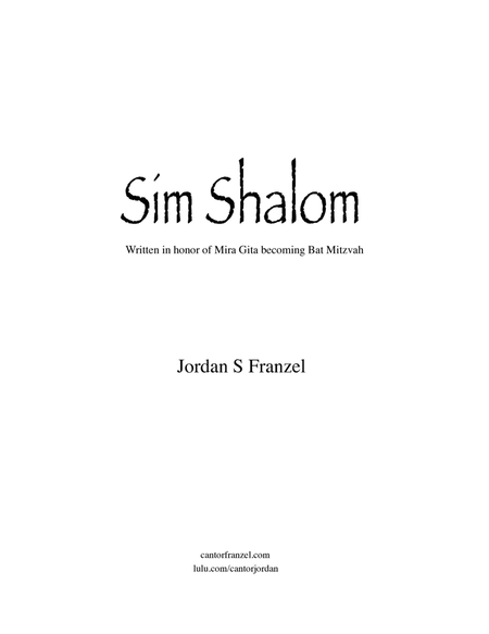 Sim Shalom image number null