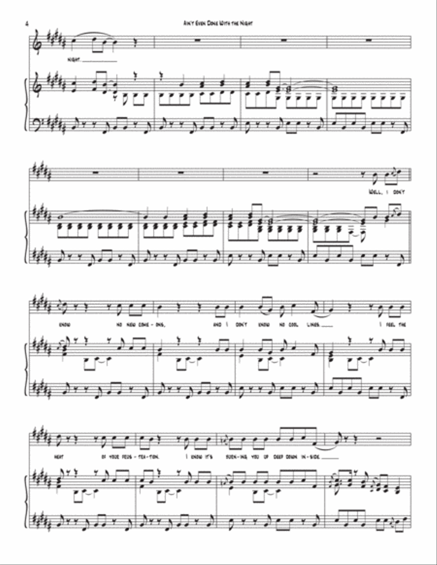 Ain't Even Done With The Night Voice scores gallery preview page 4