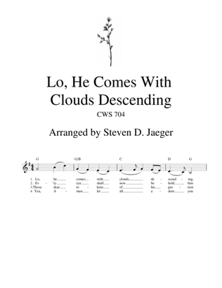 Lo, He Comes With Clouds Descending - CWS 704 - Lead Sheet