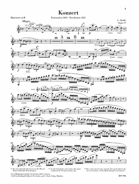 Clarinet Concerto No. 2 in E-Flat Major, Op. 57