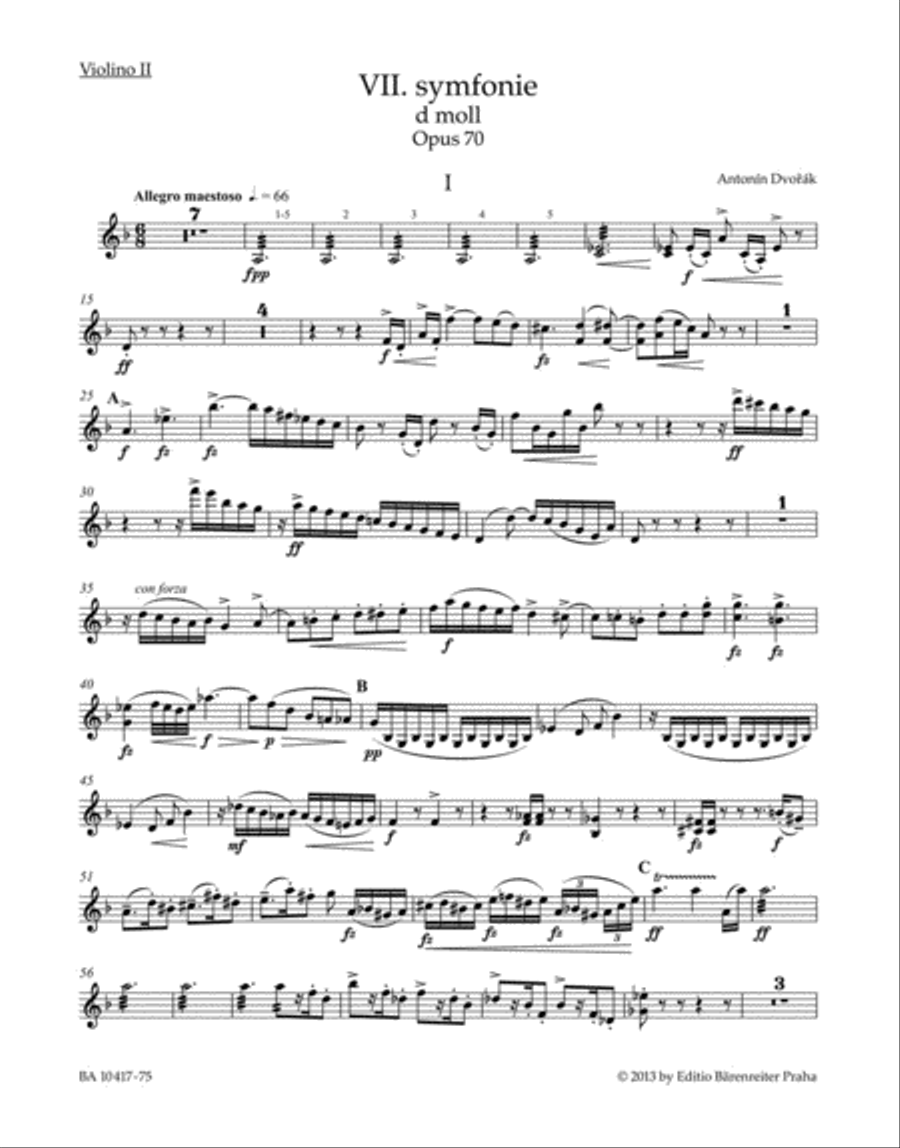 Symphony Nr. 7 D minor op. 70