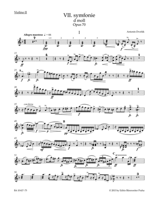 Symphony Nr. 7 D minor op. 70