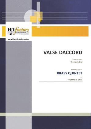 Book cover for Valse daccord - romantic valse - Brass Quintet