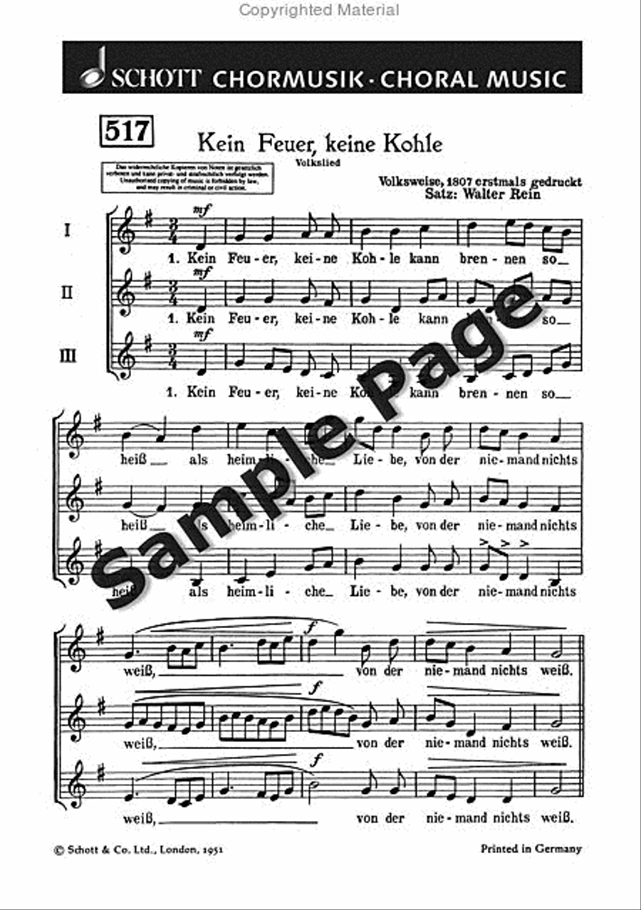 Rein W Kein Feuer Keine Kohle SMezA scores gallery preview page 2