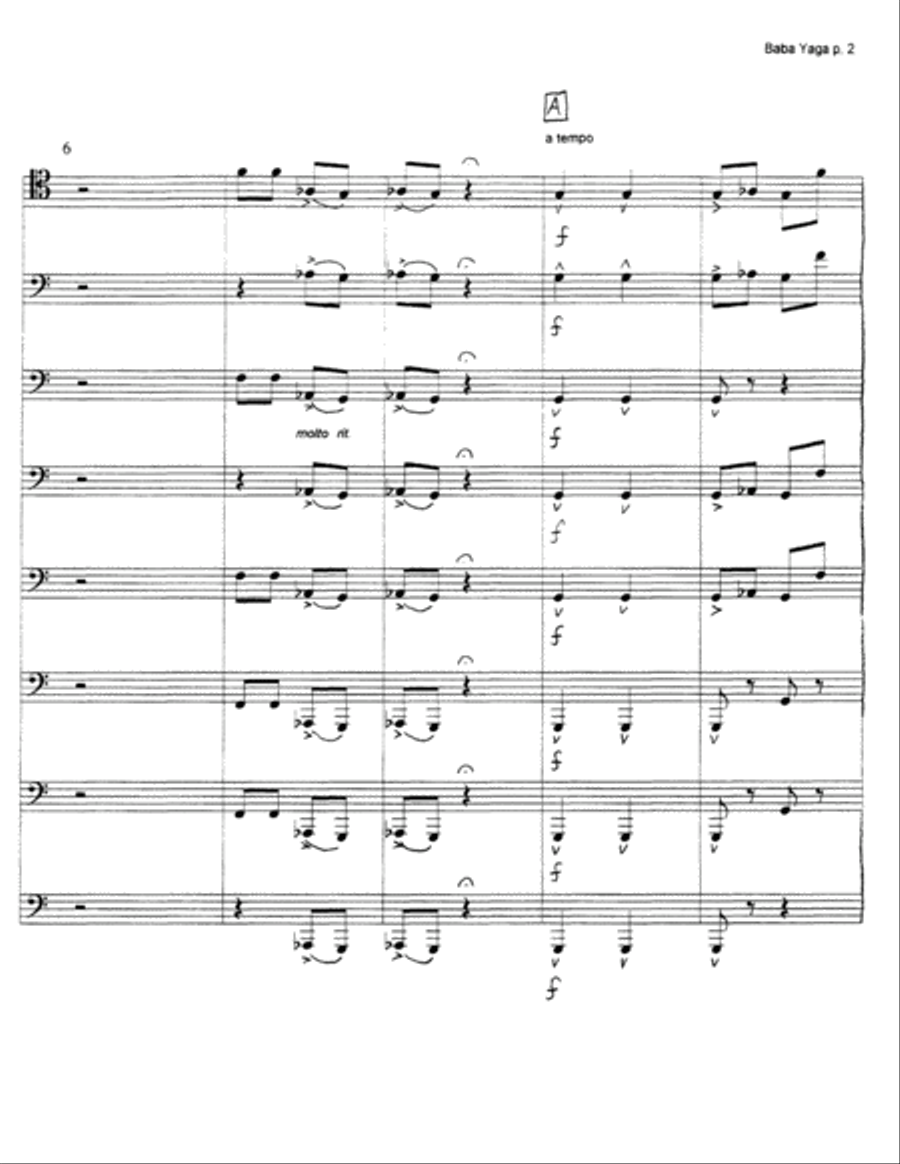 Baba Yaga Baba Yaga Euphonium scores gallery preview page 3