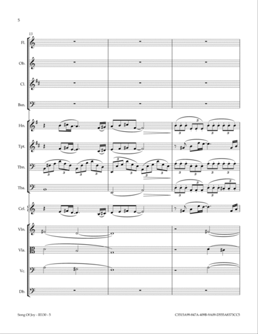 Song of Joy Full Orchestra scores gallery preview page 6
