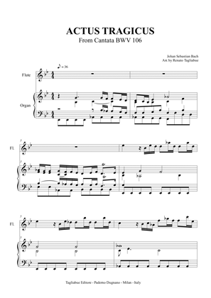 ACTUS TRAGICUS - Bach J.S. - BWV 106 - Arr. for Flute and Organ