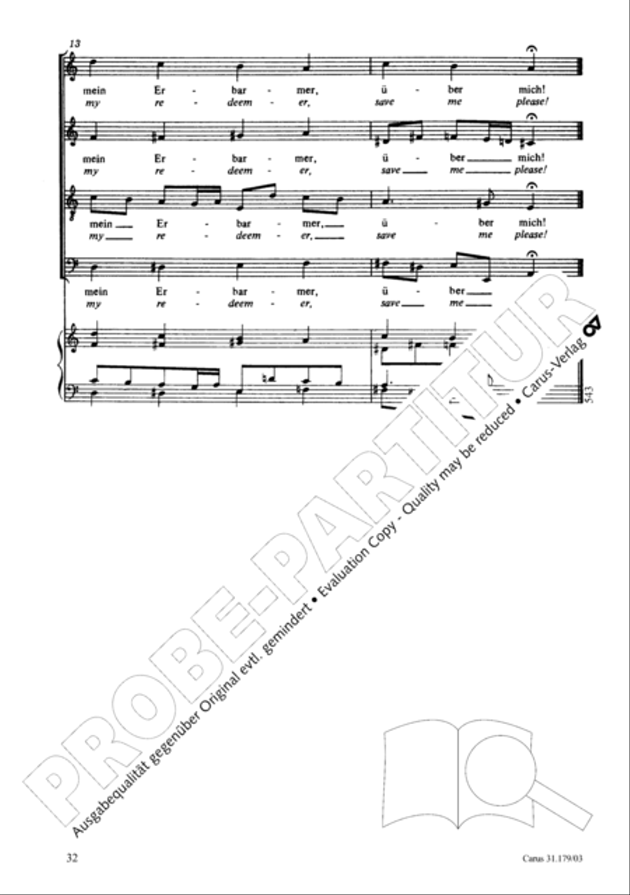 Be aware, your fear of God may turn to heresy (Siehe zu, dass deine Gottesfurcht nicht Heuchelei sei) STB scores gallery preview page 33