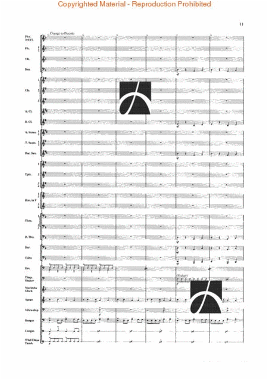 Jungle Fantasy Jungle Fantasy Concert Band scores gallery preview page 8