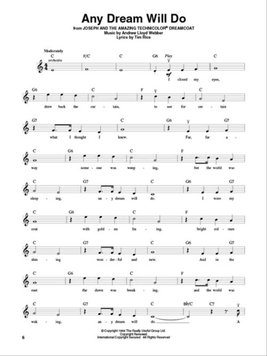 Andrew Lloyd Webber Violin Solo scores gallery preview page 4