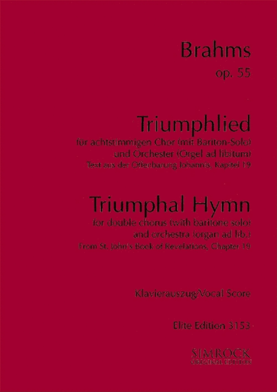Triumphal Hymn op. 55 SSAATTBB scores gallery preview page 1
