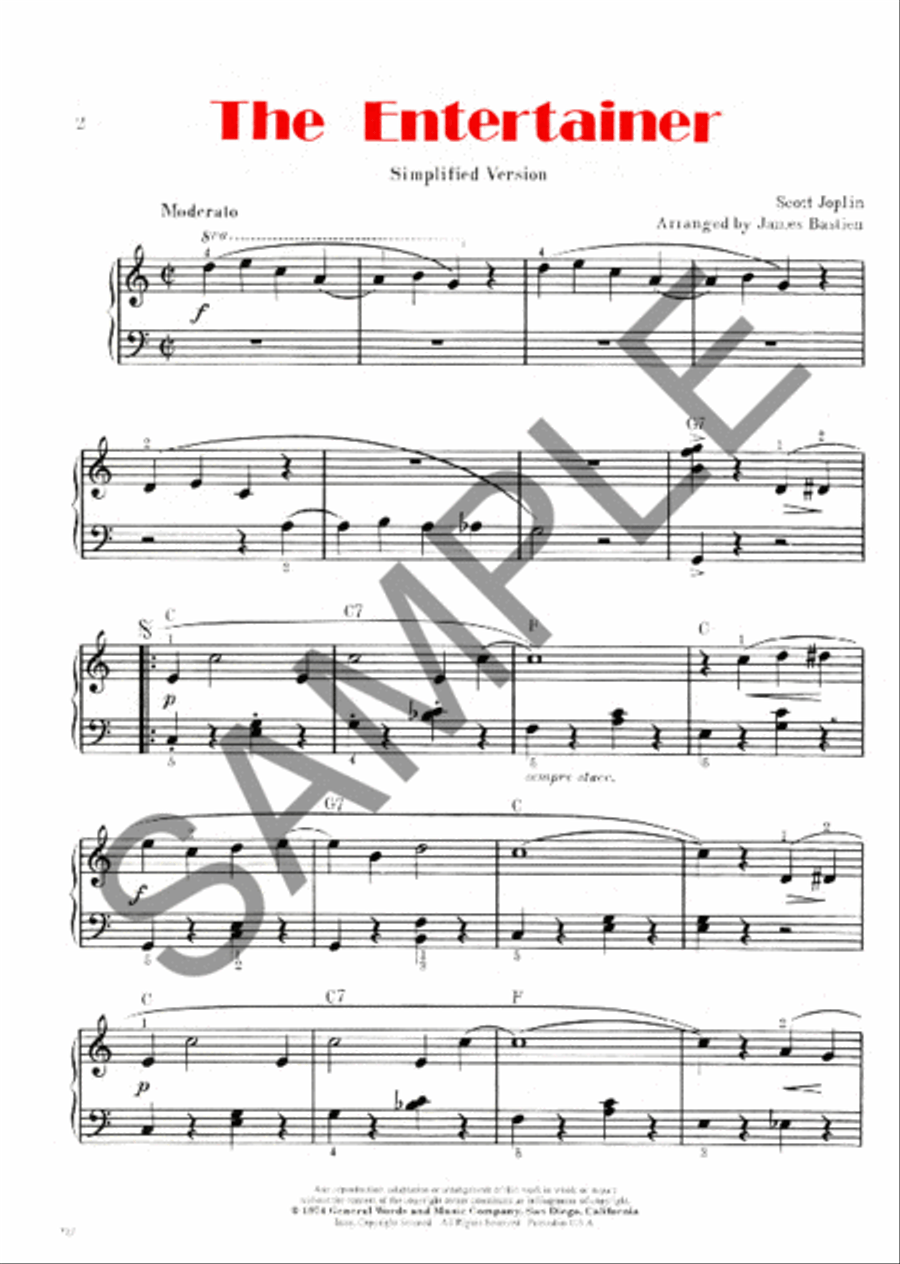 The Entertainer The Entertainer Piano Method scores gallery preview page 2
