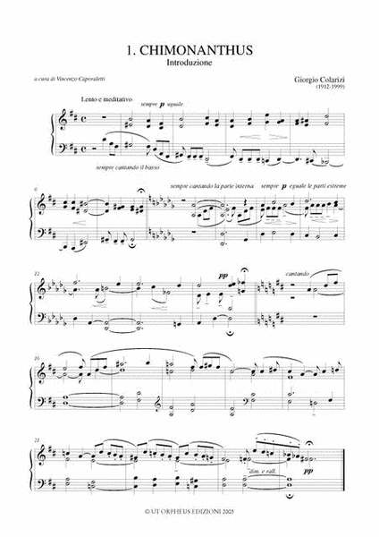 Chimonanthus for Piano (1984) image number null
