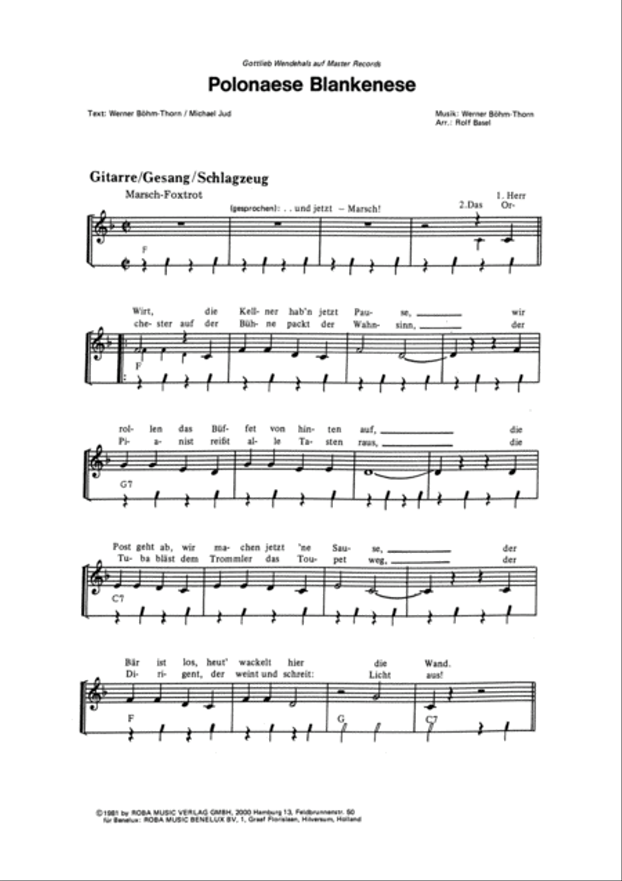 Polonaese Blankenese Tenor Saxophone scores gallery preview page 5