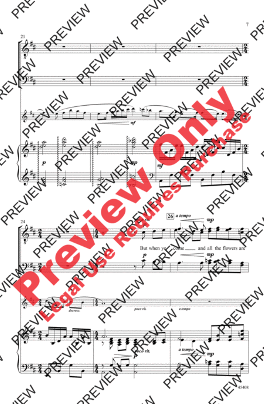 Danny Boy Danny Boy Men's Choir scores gallery preview page 7